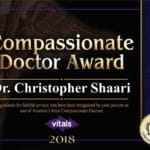 Vitals Compassionate Doctor Award Five Year Honoree 2018