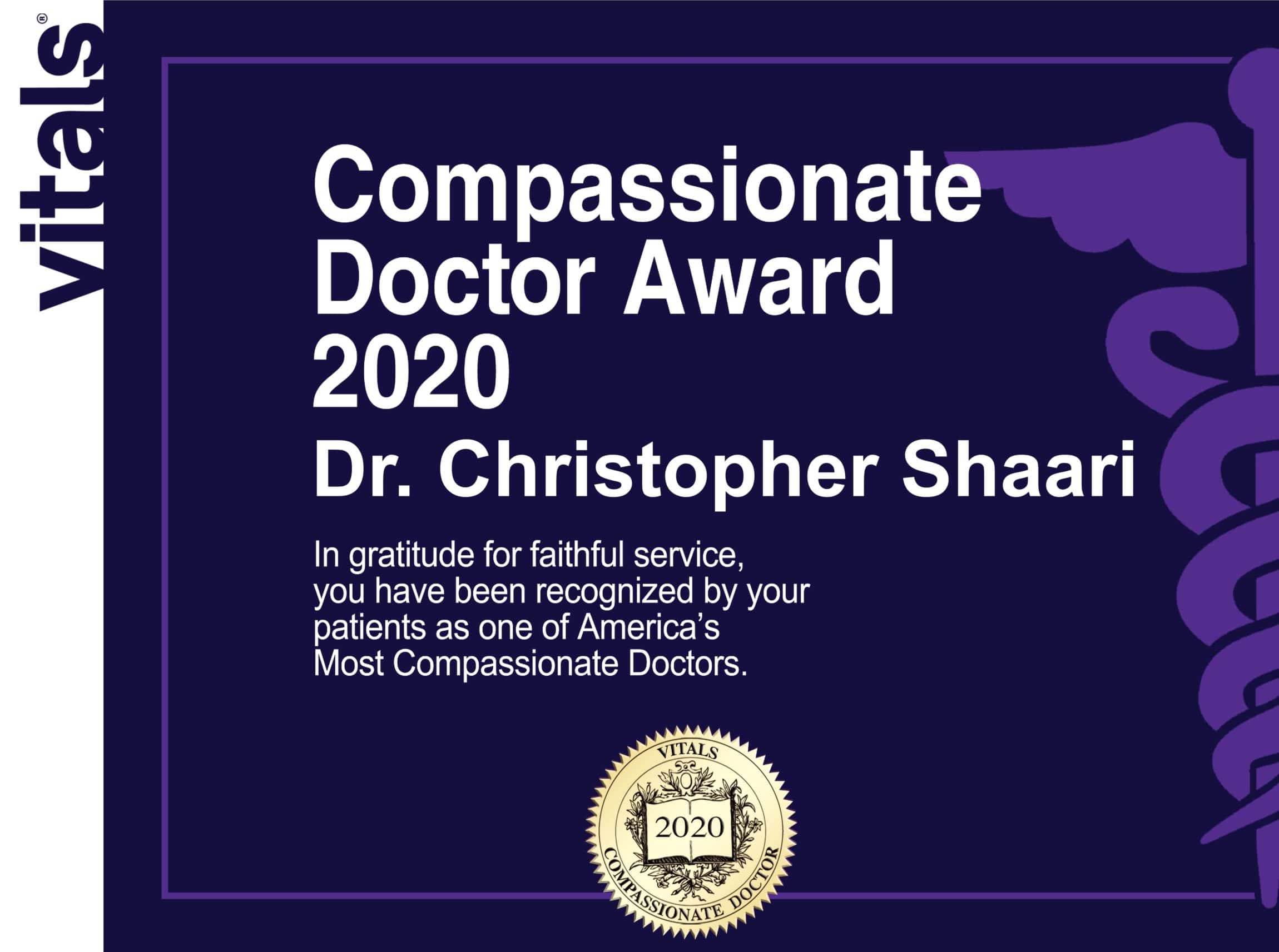 Compassionate Doctor Award 2020