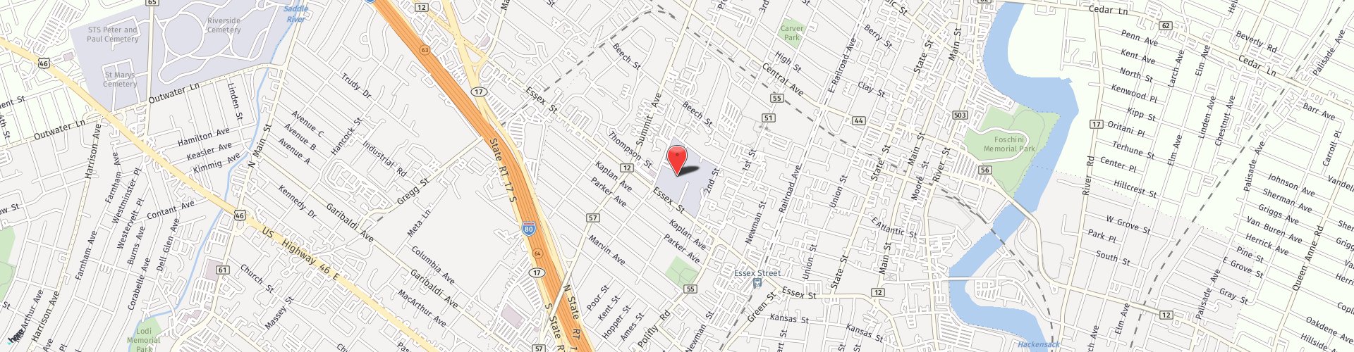 Location Map: 20 Prospect Ave Hackensack, NJ 07601